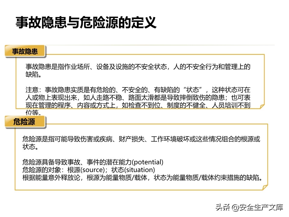 安全生产隐患排查治理实用讲义